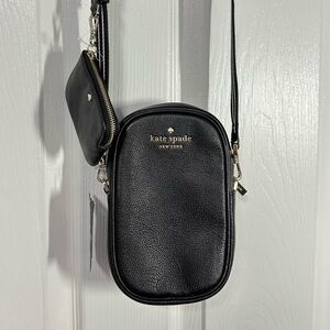 NWT Kate Spade Crossbody Bag Black Pebbled Leather